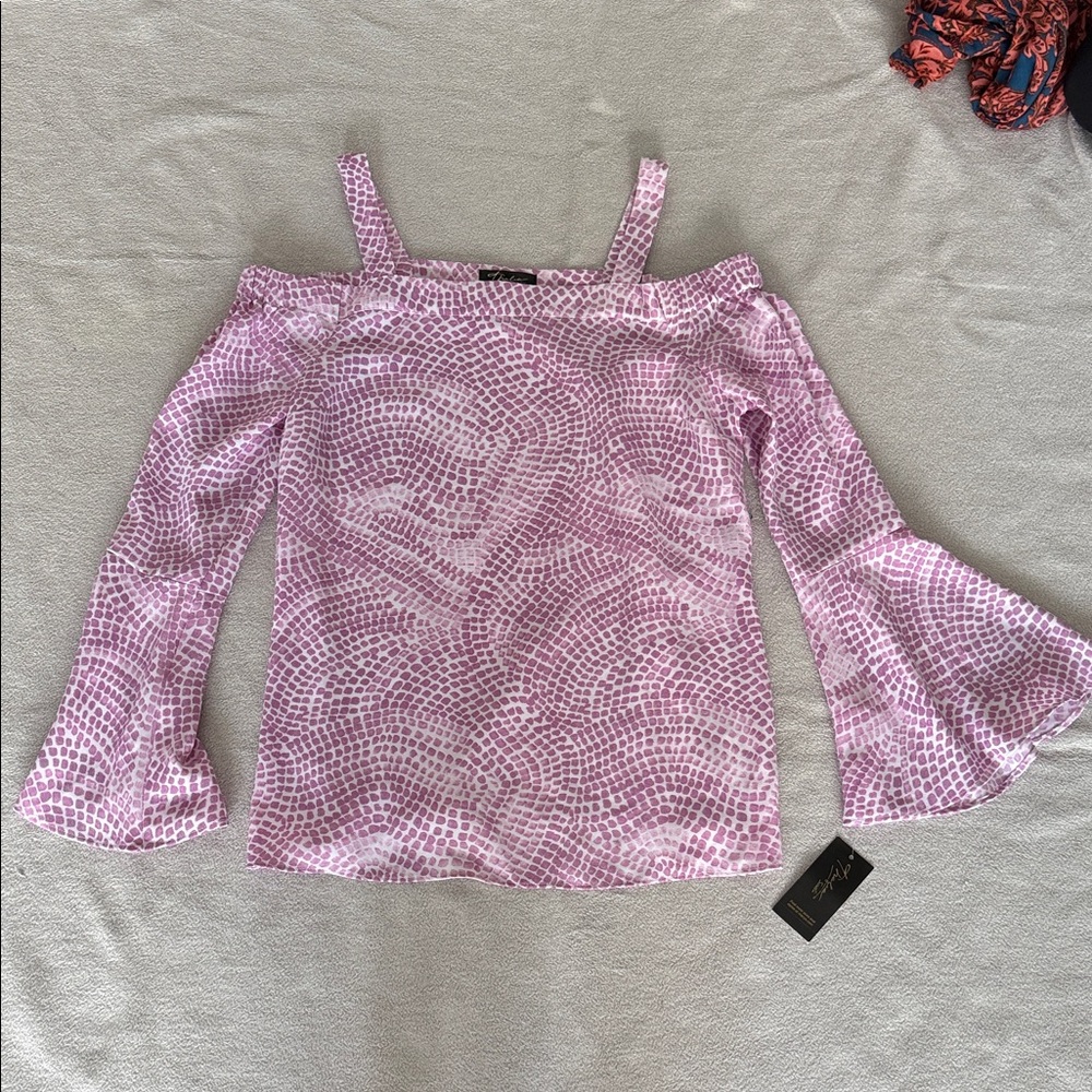 Women’s Thalia Sodi Patterned Off-Shoulder Blouse